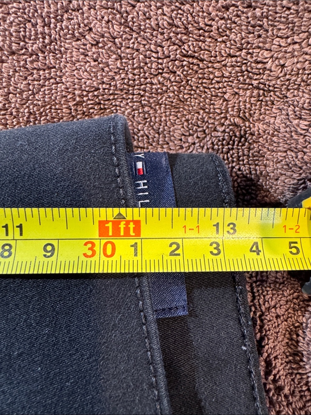 Tommy Hilfiger Black Women's Pull-On Cropped with Zip Accent Sz 14 - Picture 7 of 8